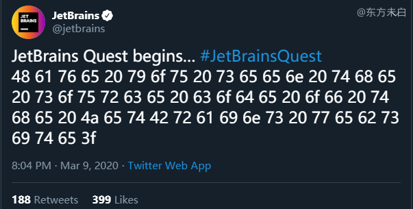 2020 JetBrains Quest 第一弹